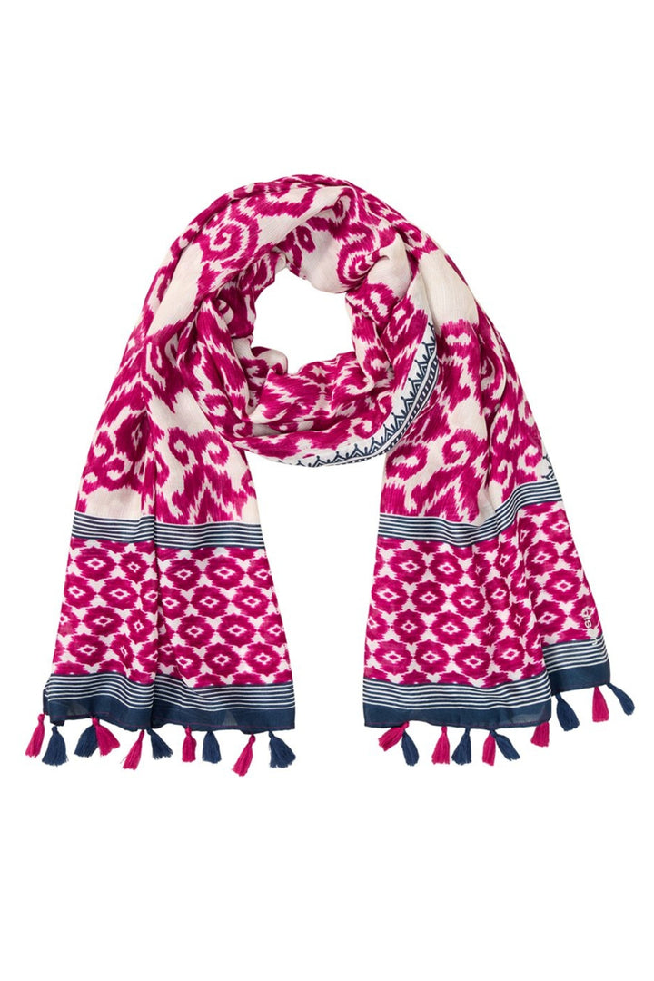 Olsen Boysenberry Ikat Woven Scarf 18001980