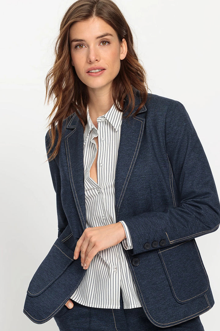Olsen Designers Choice Capsule Collection Dark Denim Stretch Blazer 15001470