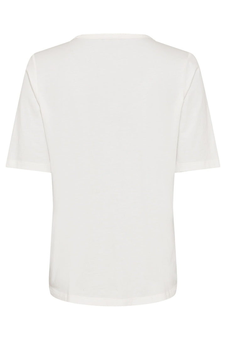 Olsen Off White Leopard Sequin T-Shirt 11105127