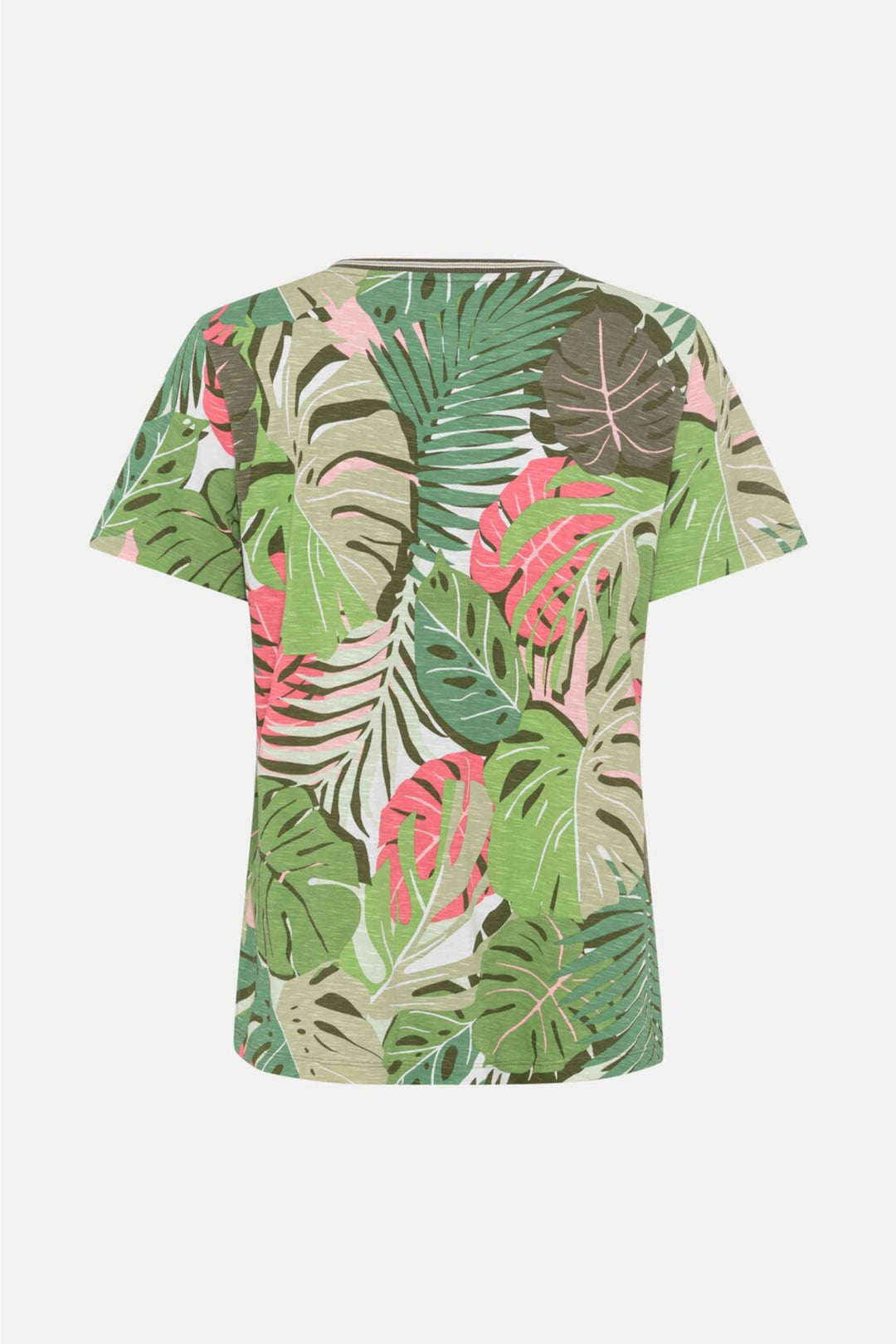 Olsen Olive Palm Print T-Shirt 11105096