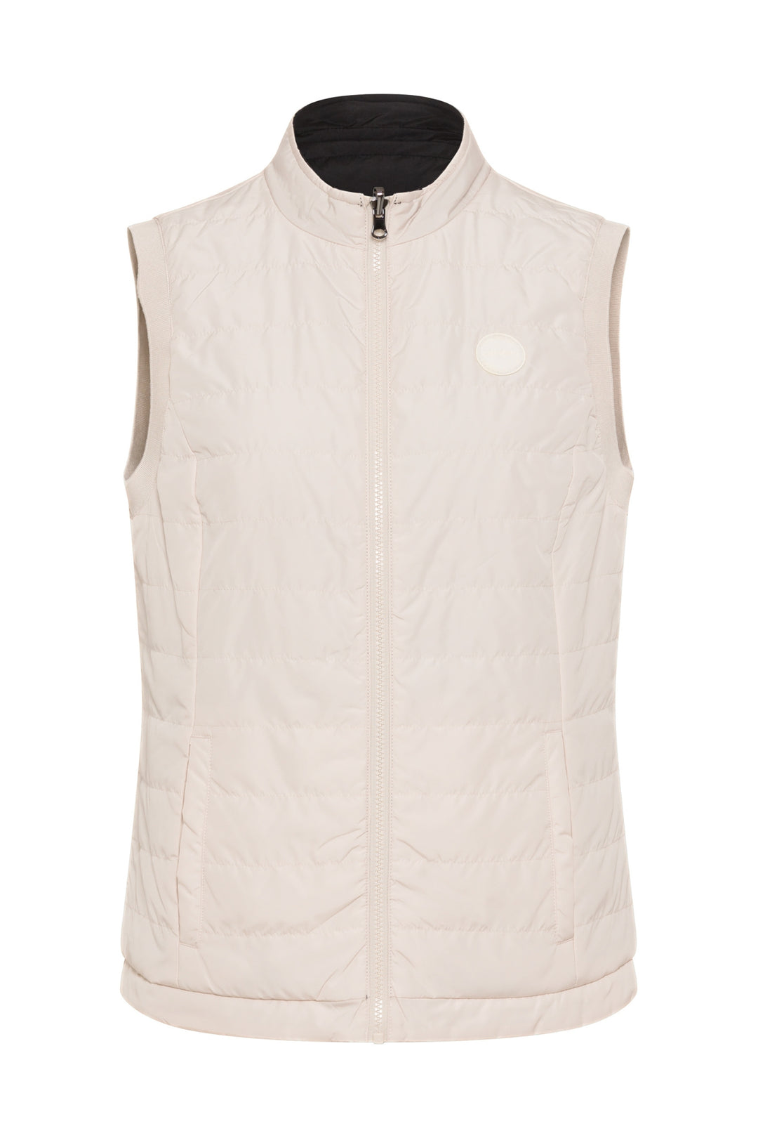 Olsen Reversible Black to Cream Gilet 15101394
