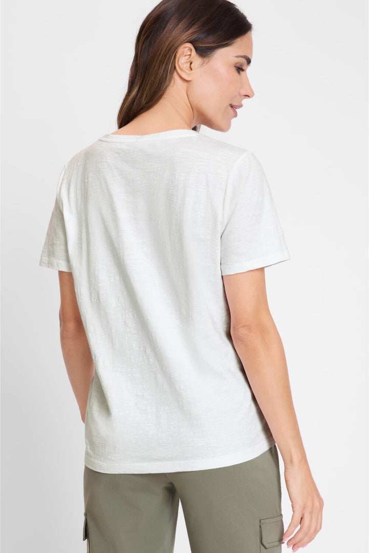 Olsen White Embroidered Palm T-Shirt 11104823