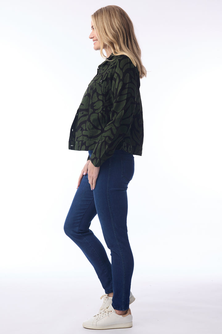 Orientique 23134 Congo Print Fine Cord Jacket at Experience Boutique