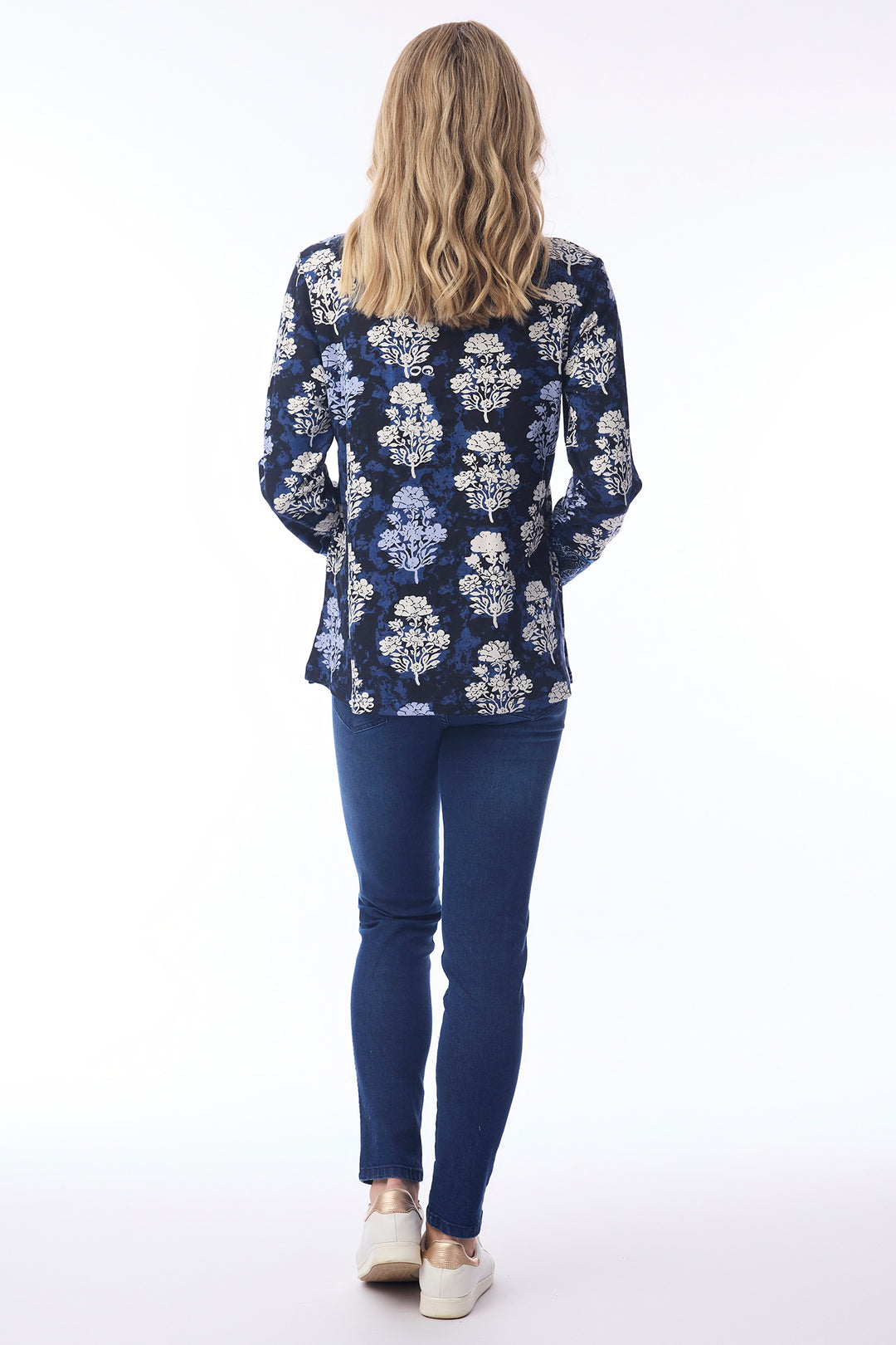 Orientique 92143 Bhadoi Print Long Sleeve Top at Experience Boutique