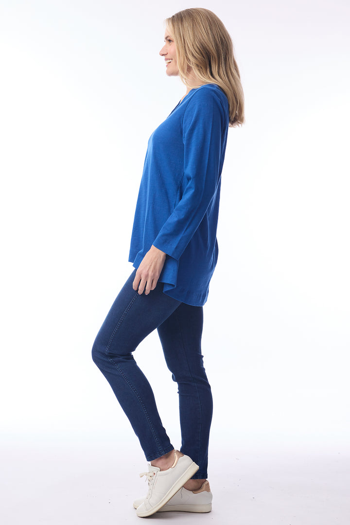 Orientique 92147 Cobalt Blue Long Sleeve T-Shirt at Experience Boutique