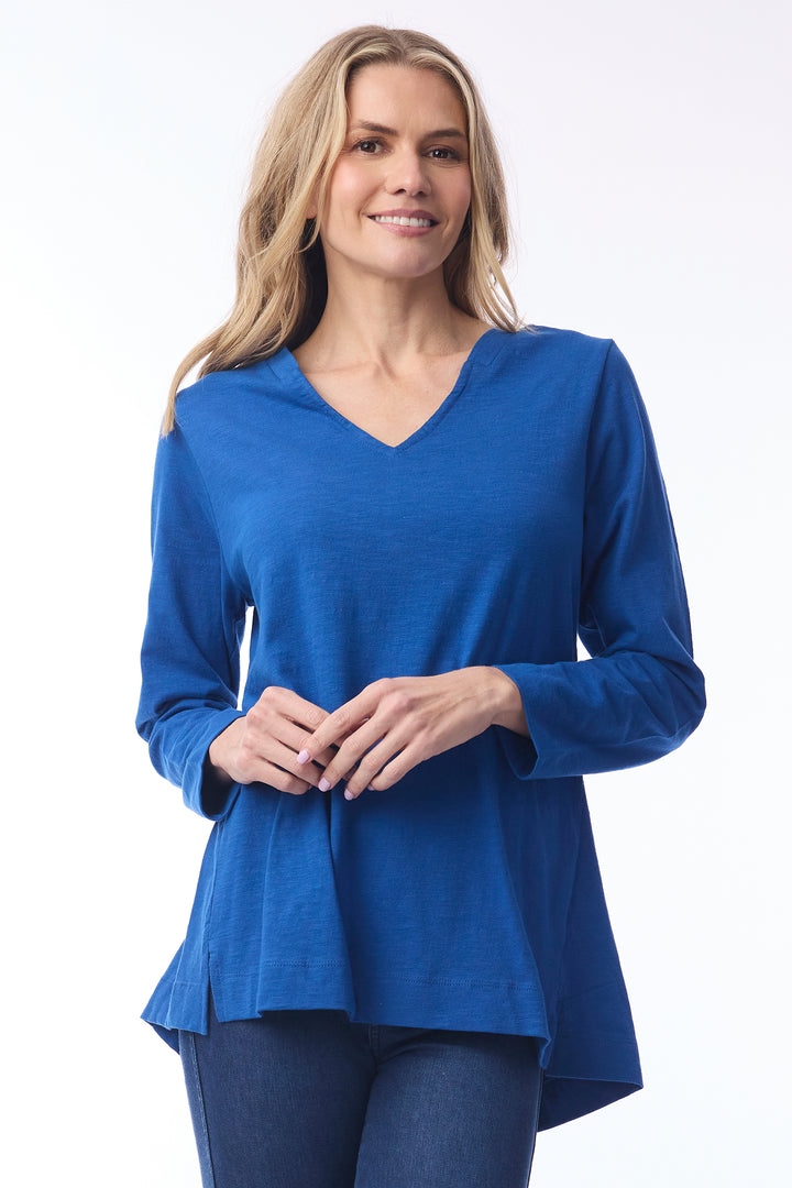 Orientique 92147 Cobalt Blue Long Sleeve T-Shirt at Experience Boutique