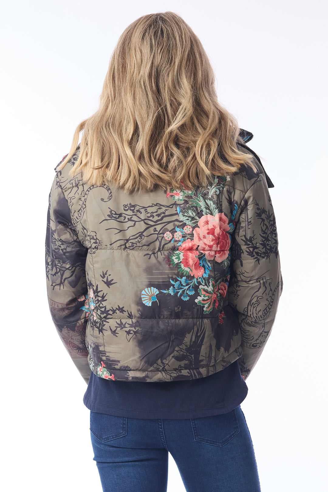 Orientique 82238 Keqioa Print Puffer Jacket at Experience Boutique