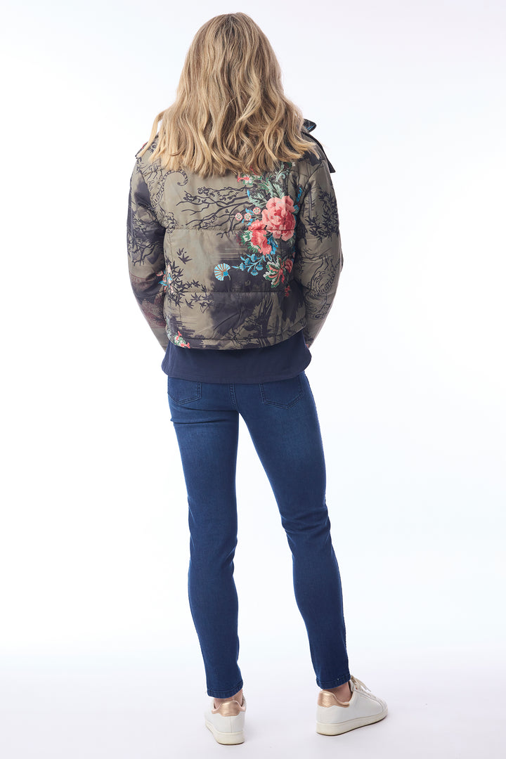 Orientique 82238 Keqioa Print Puffer Jacket at Experience Boutique