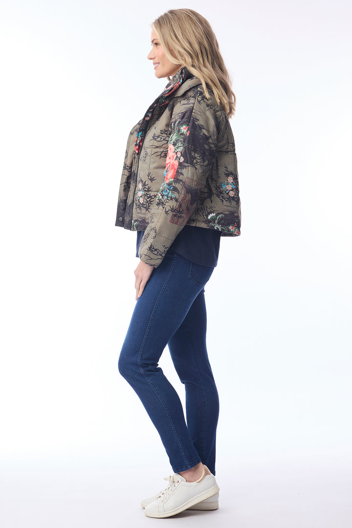 Orientique 82238 Keqioa Print Puffer Jacket at Experience Boutique