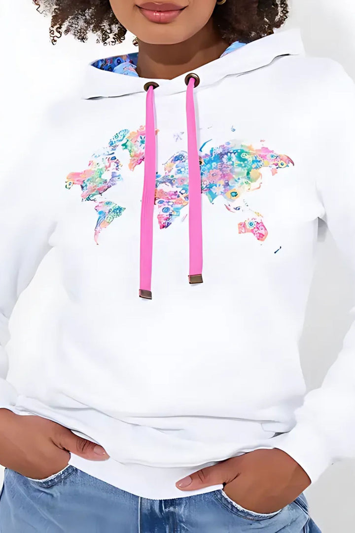 Joe Browns Around The World Graphic Hoodie WU191