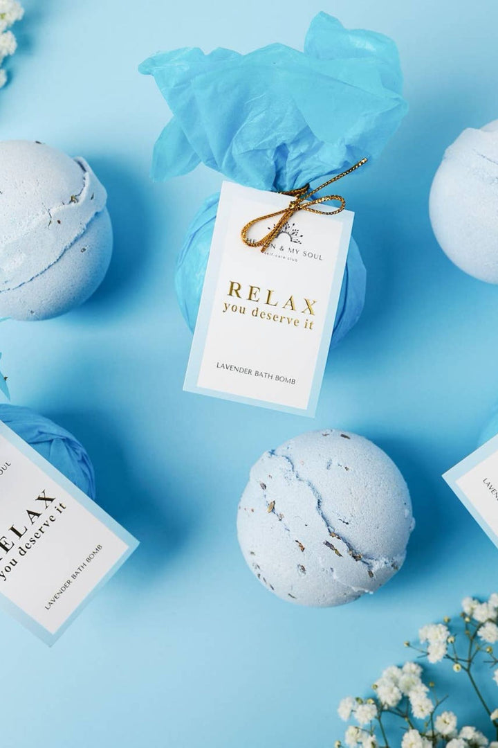 Relax You Deserve It - Relaxing Lavender Bath Bomb