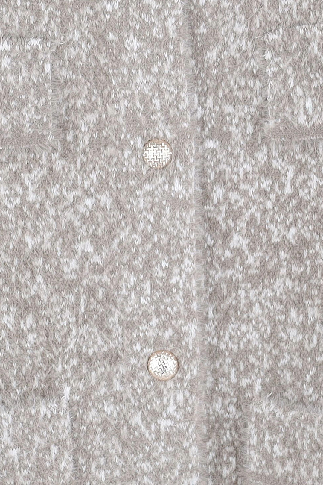 Mink Sparkling Collar Soft Knit Pocket Cardigan