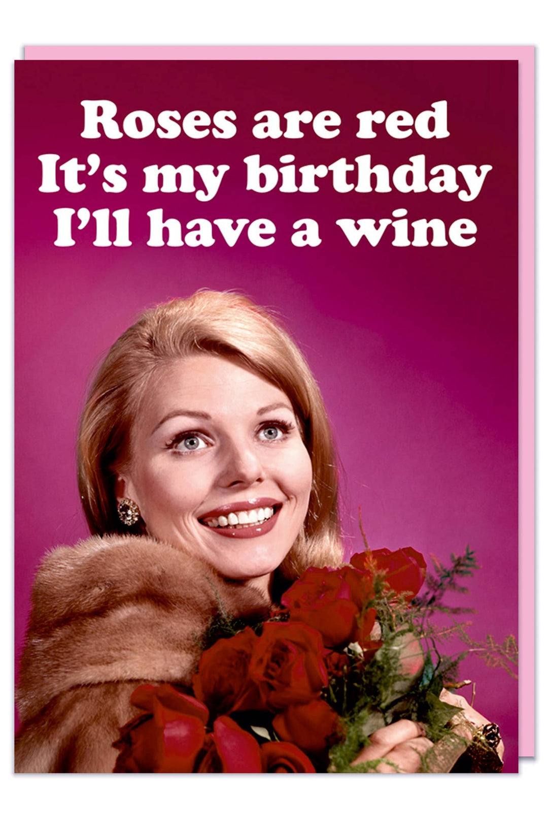 Roses are red wine Greeting Card