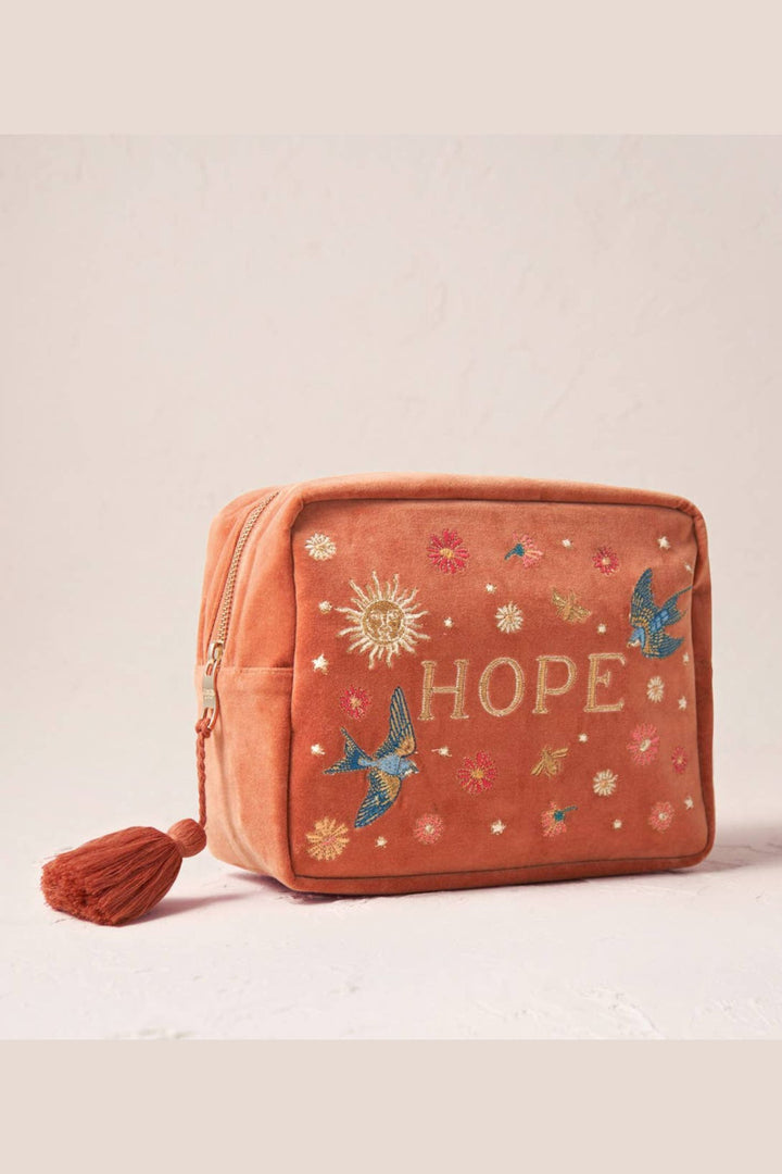 Elizabeth Scarlett Rust Orange Hope Wash Bag
