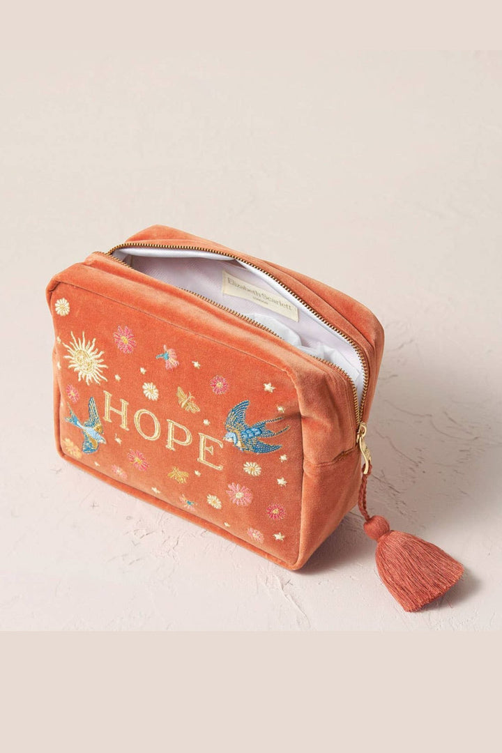 Elizabeth Scarlett Rust Orange Hope Wash Bag