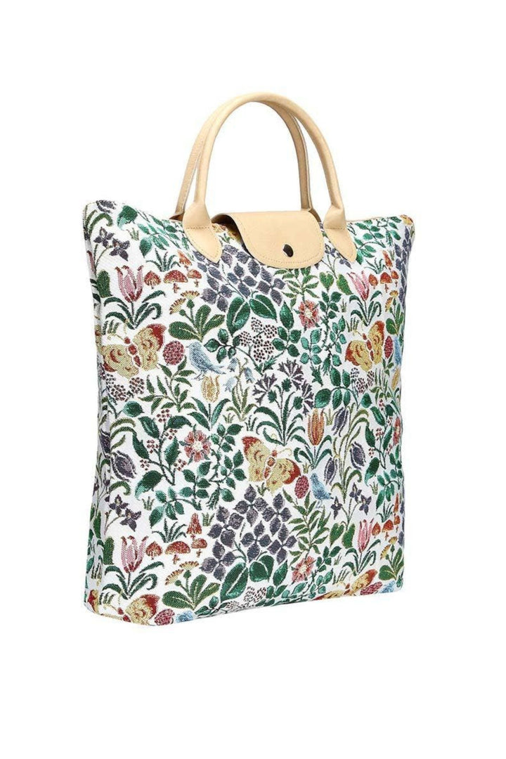 Charles Voysey Spring Flower Le Pliage Folding Tote Bag