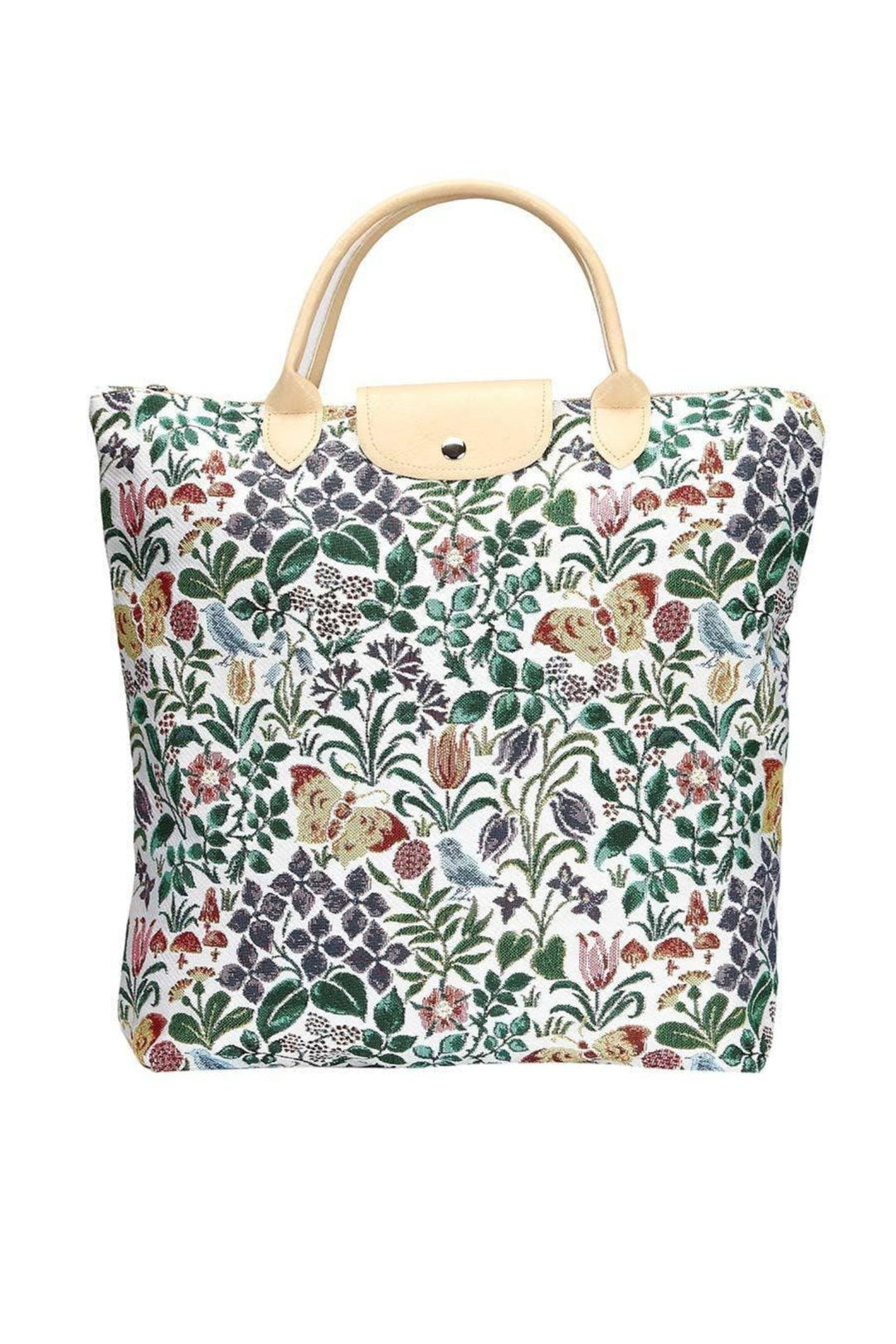 Charles Voysey Spring Flower Le Pliage Folding Tote Bag