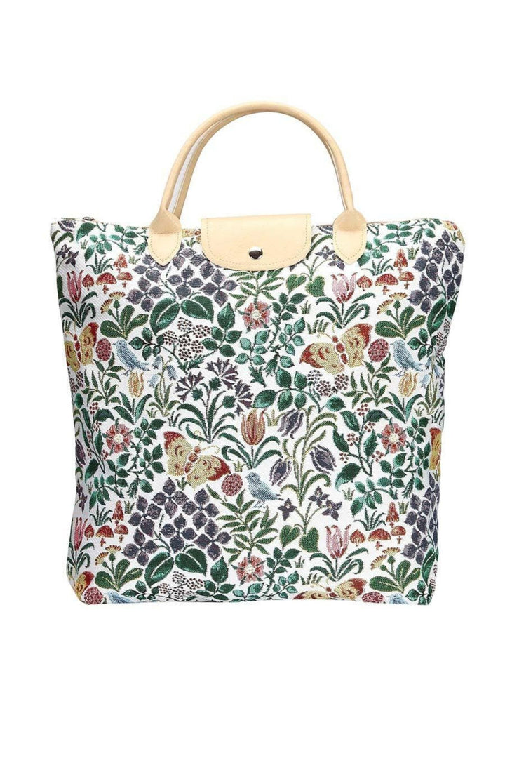 Charles Voysey Spring Flower Le Pliage Folding Tote Bag