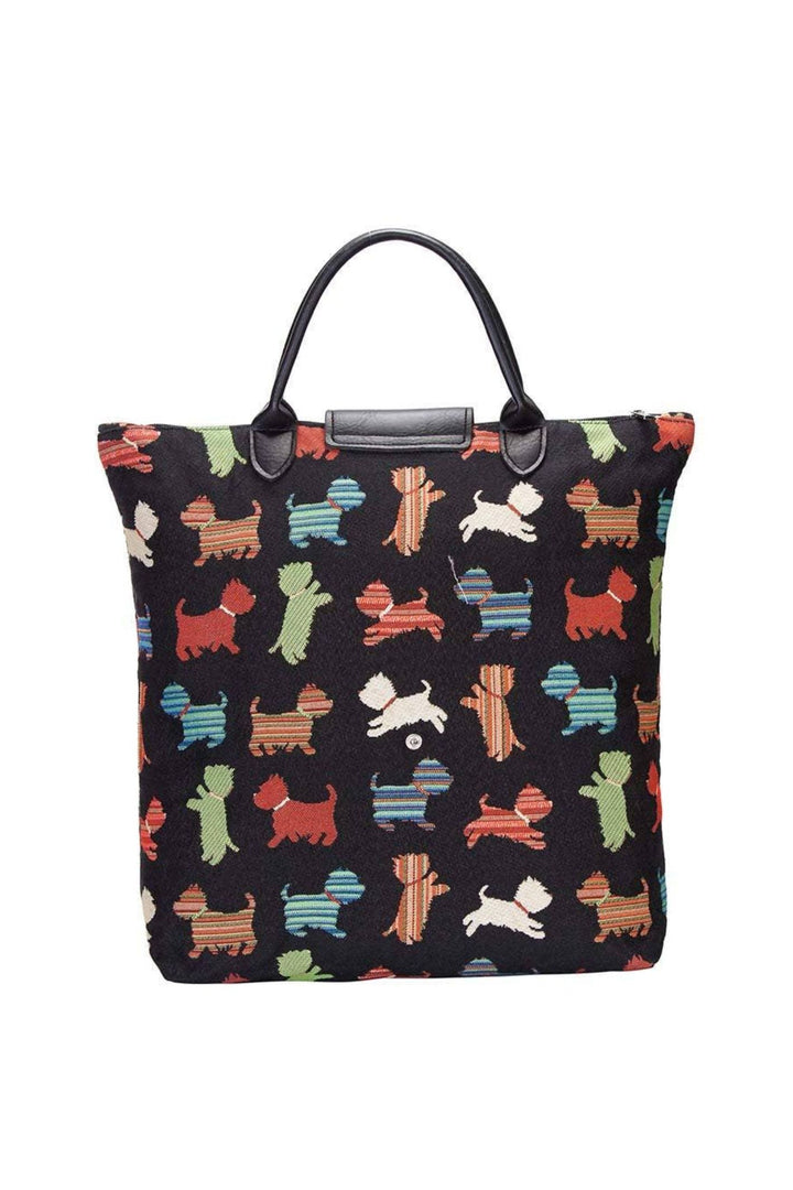 Playful Puppy Le Pliage Folding Tote Bag