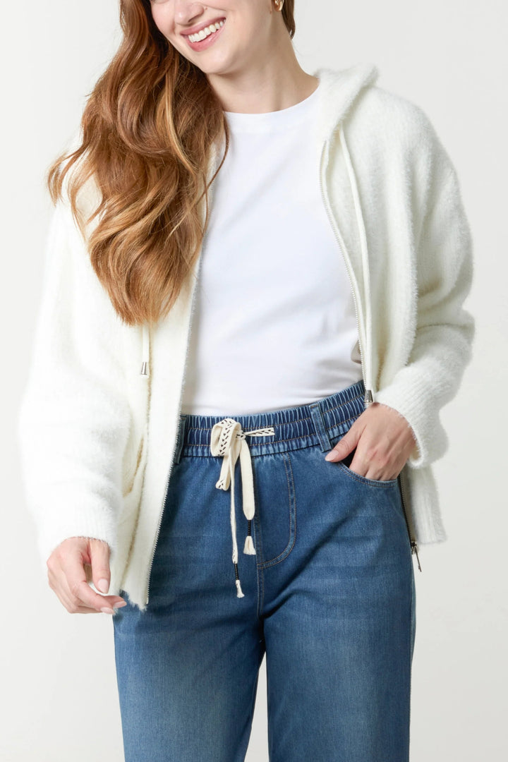 Snow White Super Cosy Zip Cardi Hoodie