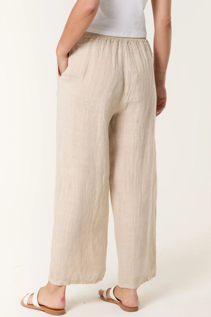 Stone Wide Leg Pure Pull-On Trousers
