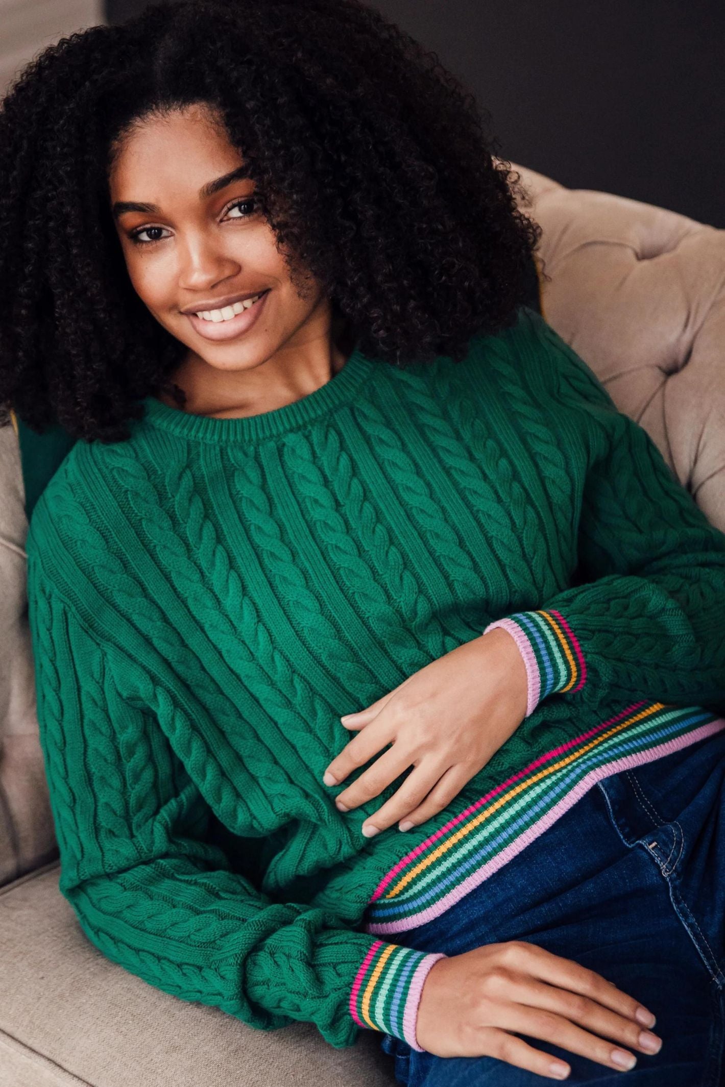 Emerald green hotsell knit jumper