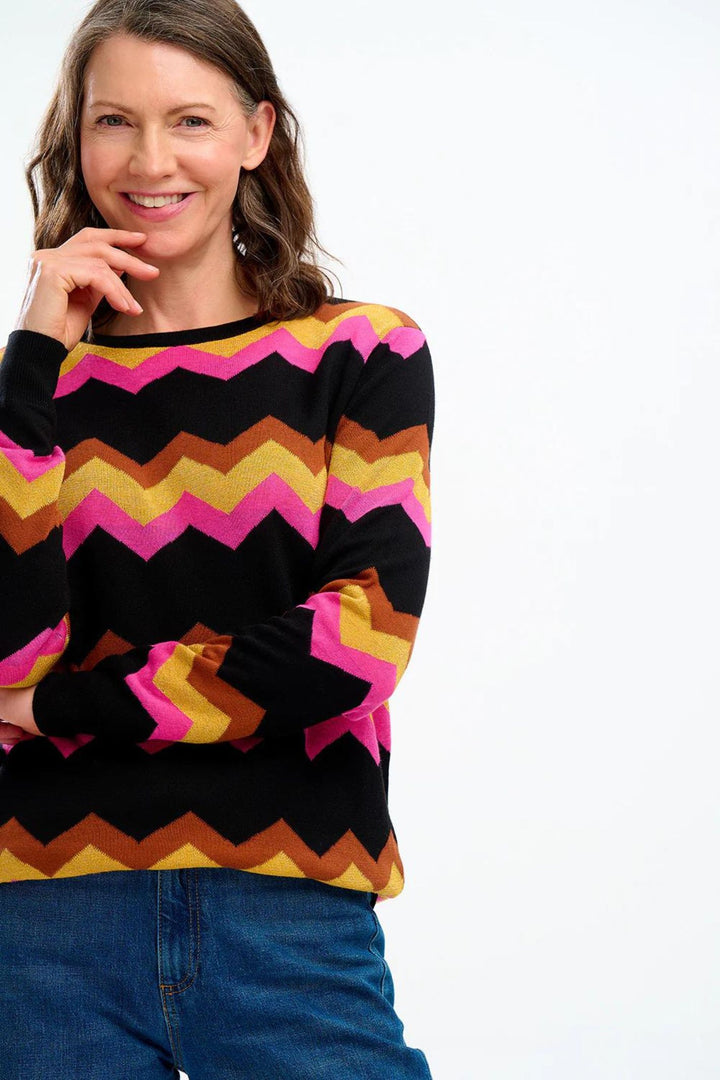 Sugarhill Brighton K0756 Astrid Chevron Sparkle Jumper