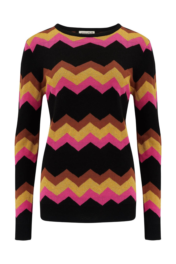 Sugarhill Brighton K0756 Astrid Chevron Sparkle Jumper