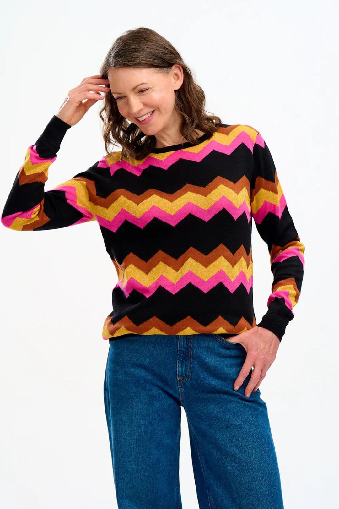 Sugarhill Brighton K0756 Astrid Chevron Sparkle Jumper