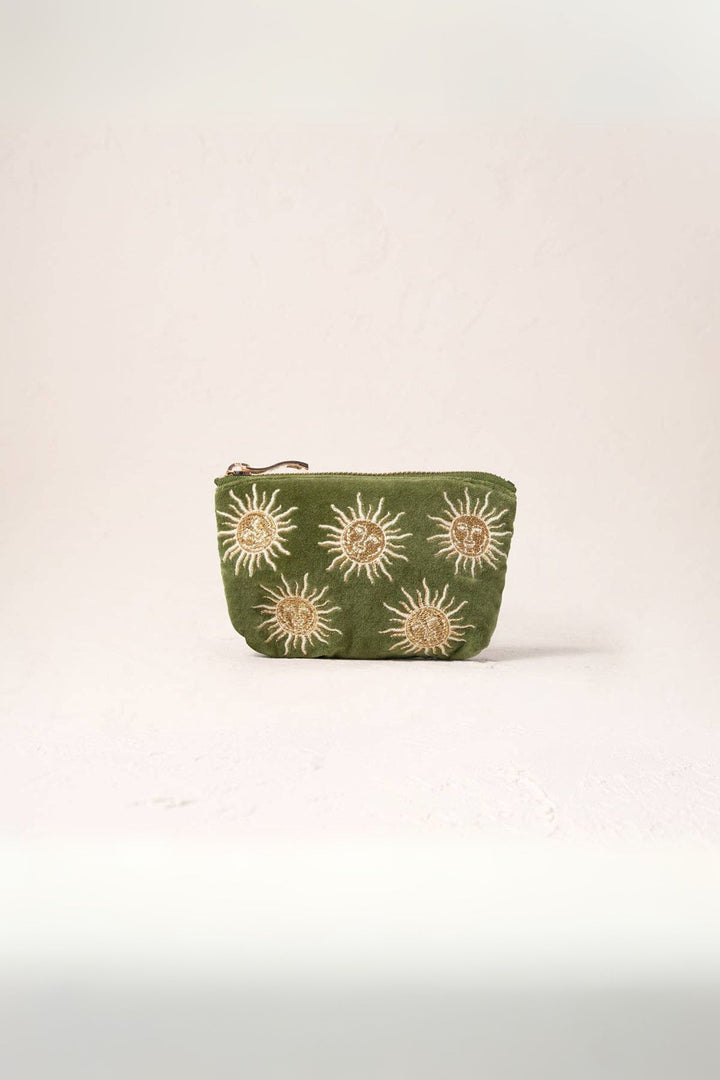 Sun Goddess Green Coin Purse