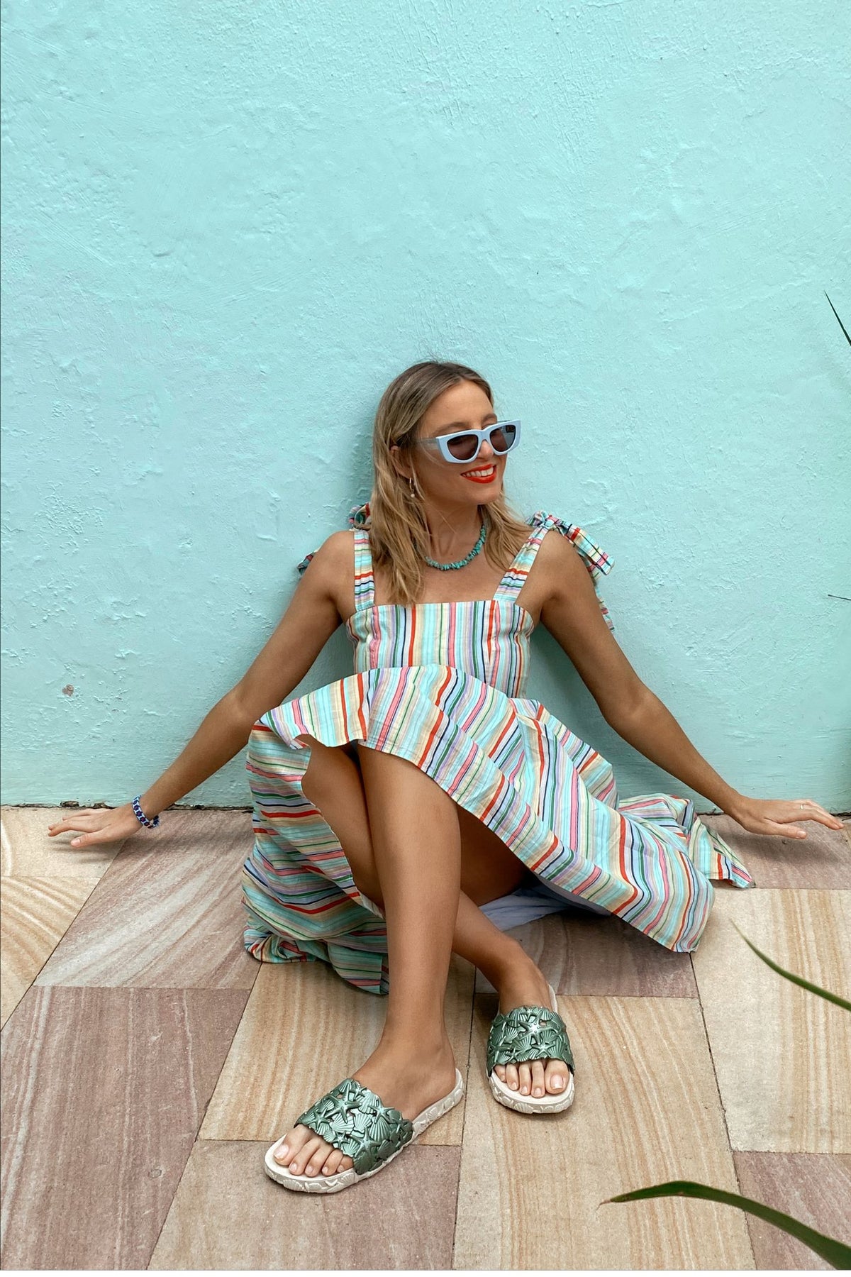 Metallic green sandals cheap