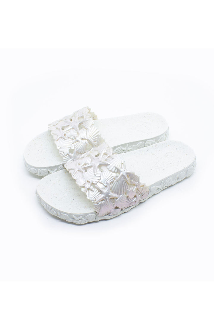 Sunies Pearl Sea & Ocean Slide Sandals