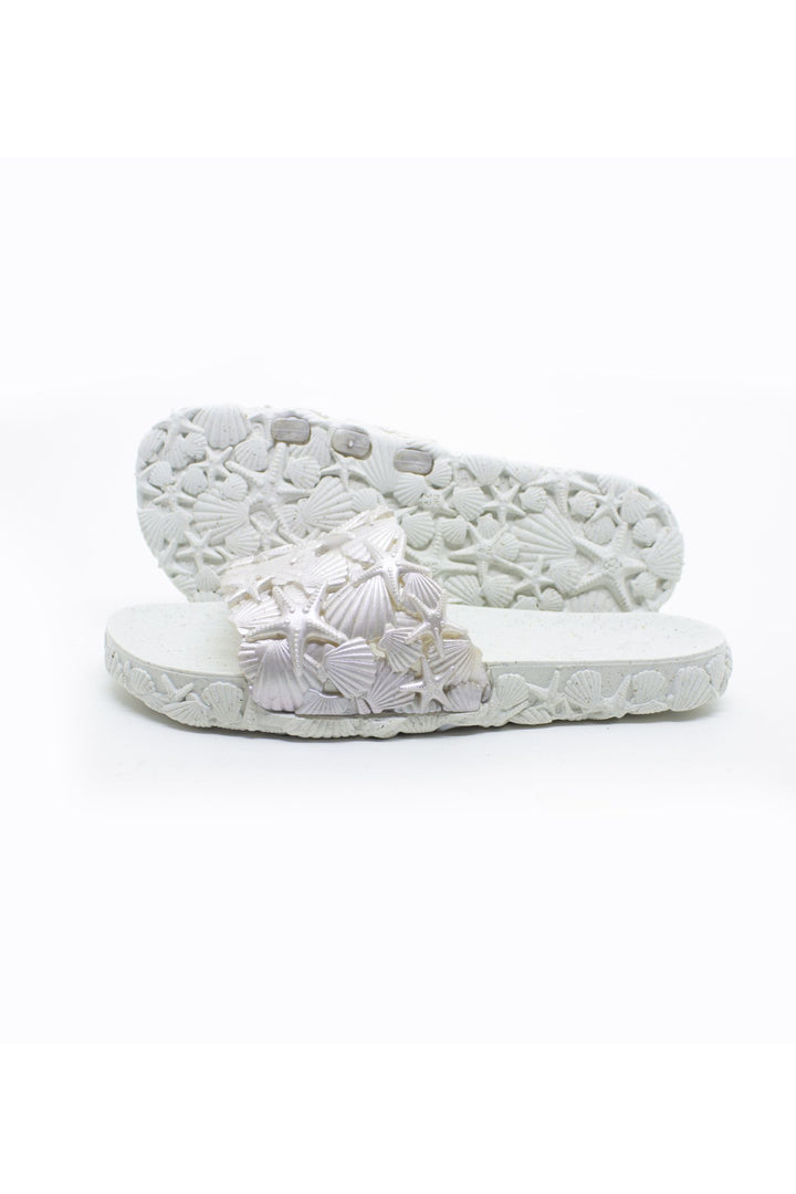 Sunies Pearl Sea & Ocean Slide Sandals