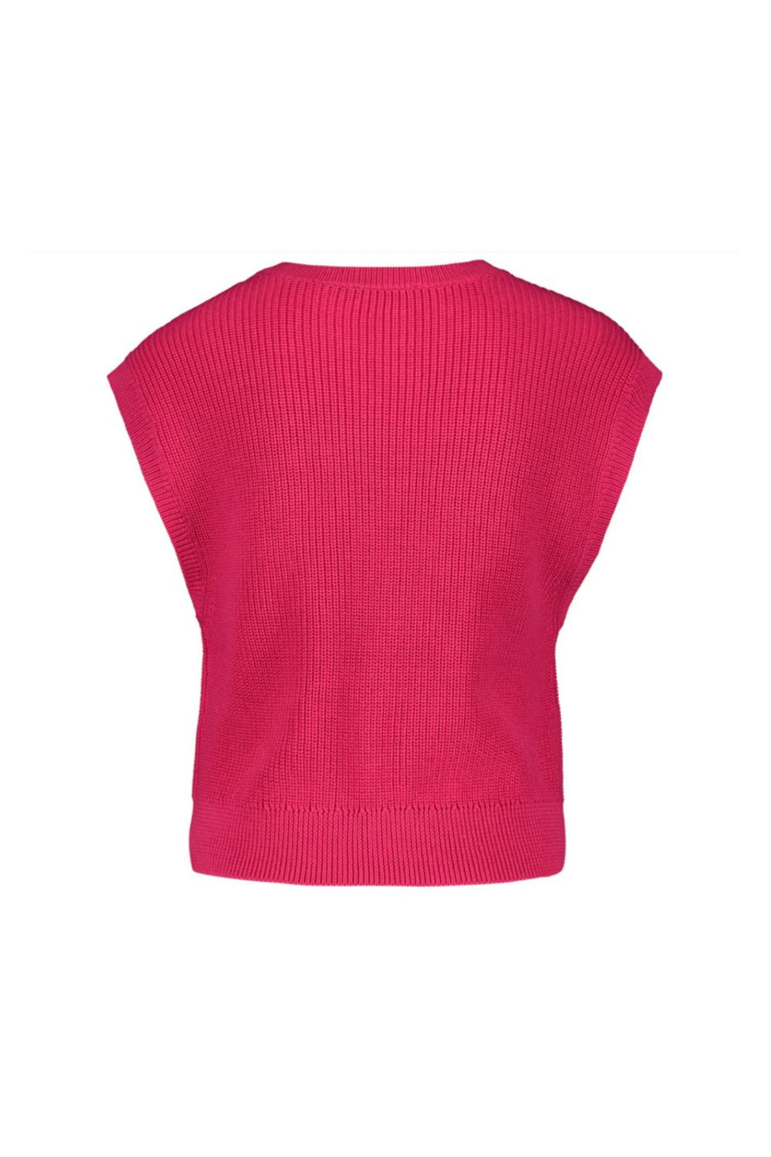 Taifun 472436 Luminous Pink Knitted Cap Sleeve Jumper