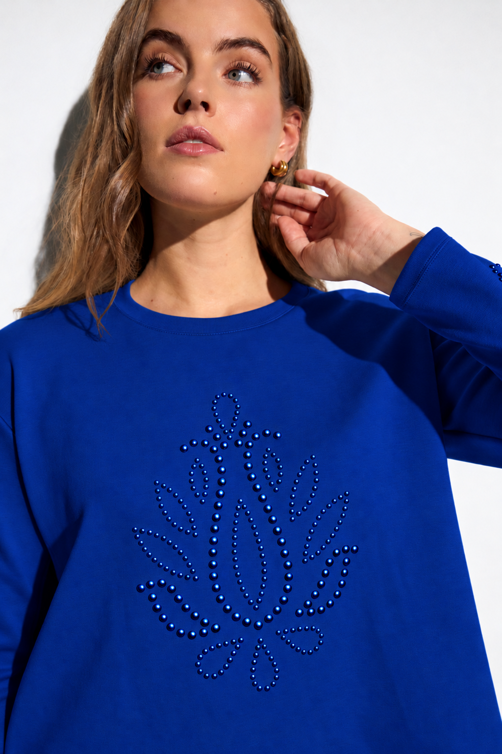 Tinta Port Cobalt Blue Studded Jumper