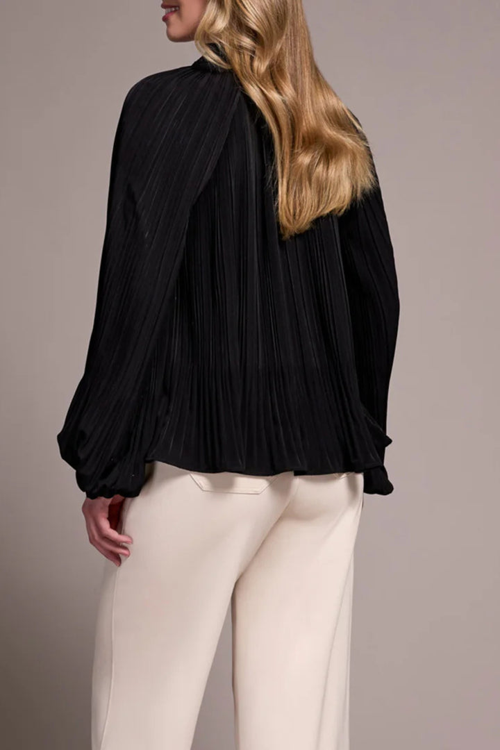 Tribal 2377O Black Plisse Must Have Blouse