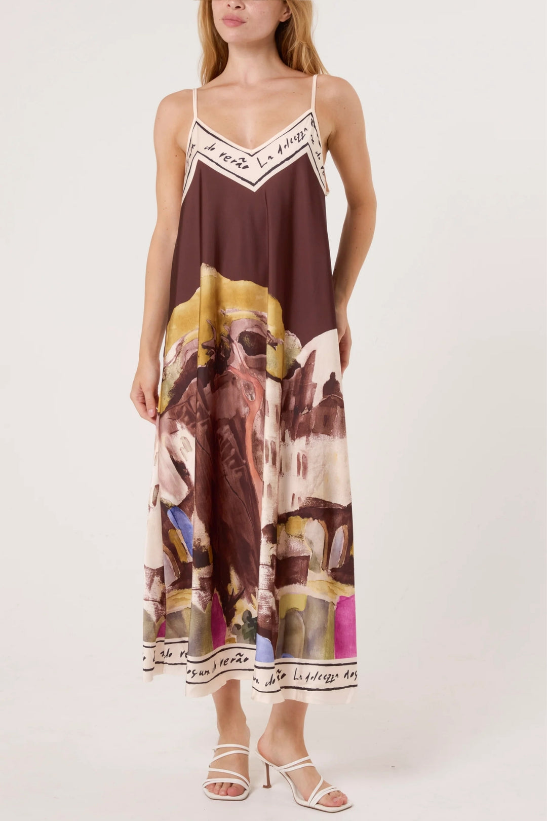 tuscany midi dress Satin Cami One Size – Experience Boutique offering a versatile Size:3XS mesh sleeve 27 Playful Fringe Wedding