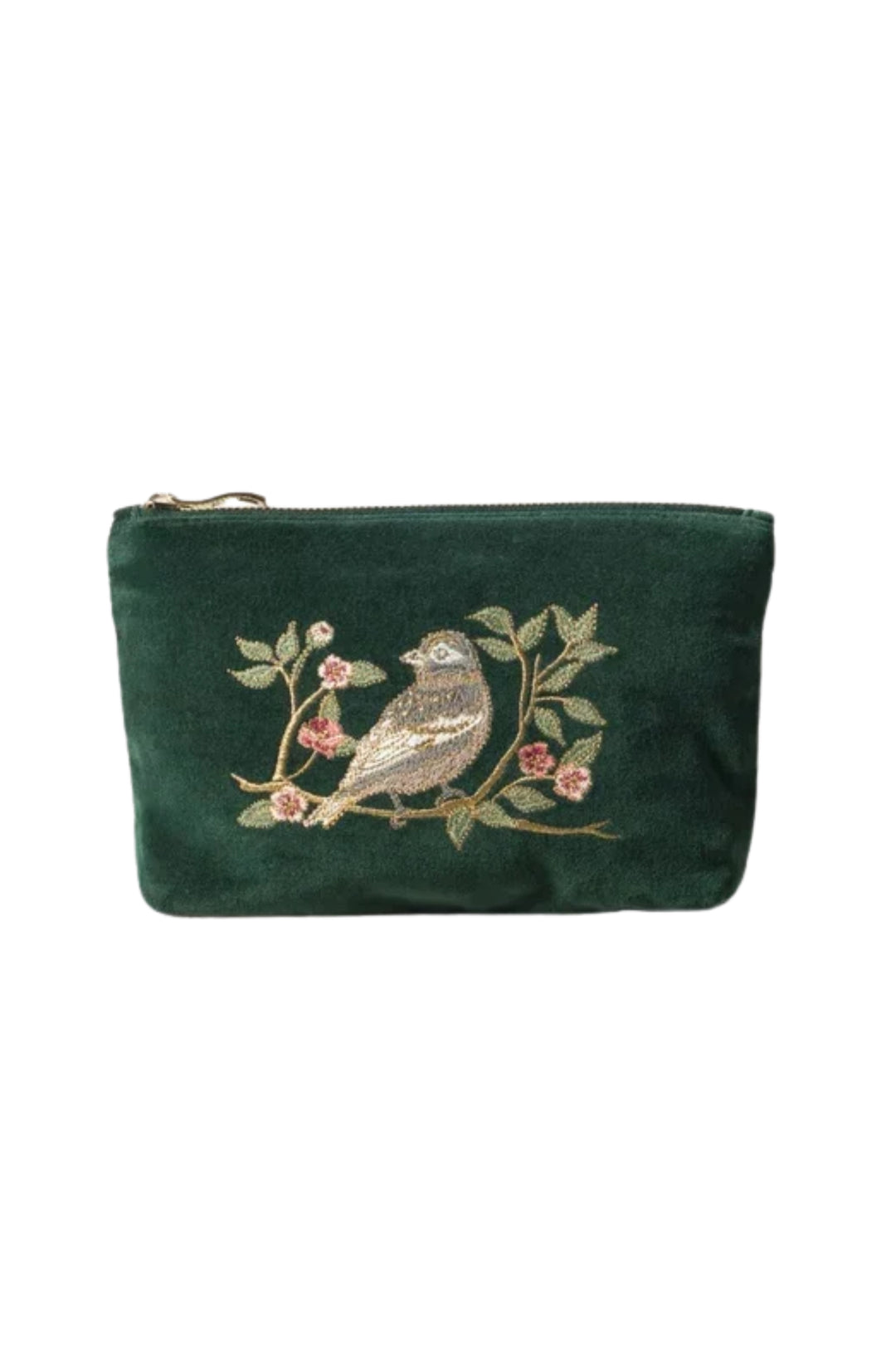 Elizabeth Scarlett Songbird Secret Garden Velvet Mini Pouch
