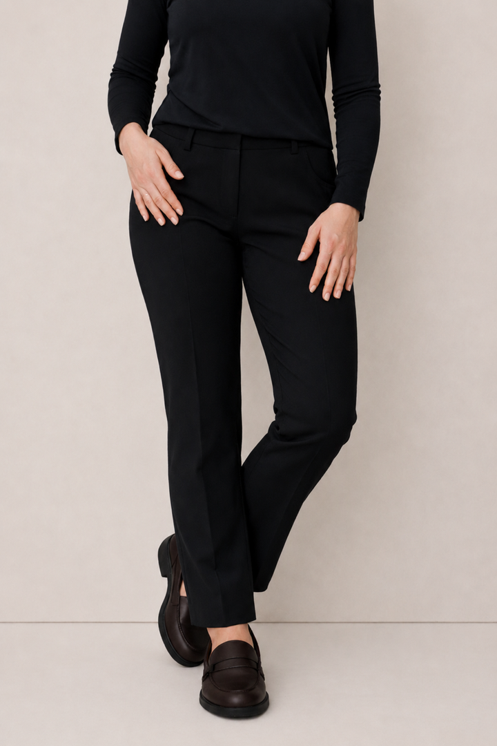 Anna Montana Mila Black Straight Leg Trousers 1065 1