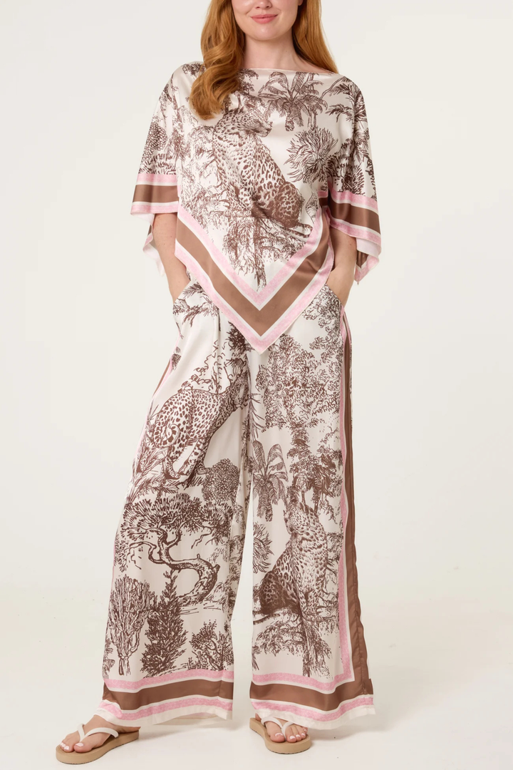 Safari Scarf Pink Print Co-Ord Set