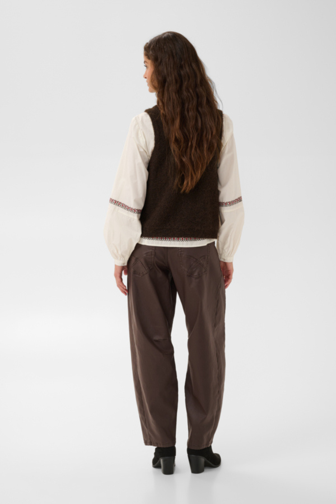 Cream Clothing CRBulp Brown Knitted Tank Top
