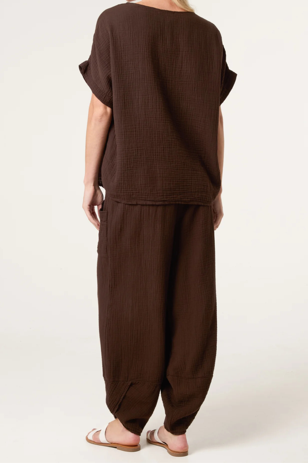 Chocolate Cotton Lightweight Top