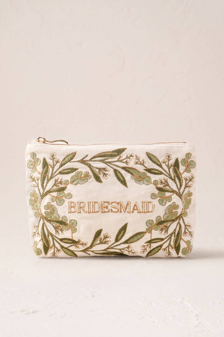 Elizabeth Scarlett Olive Branch Bridesmaid Mini Pouch