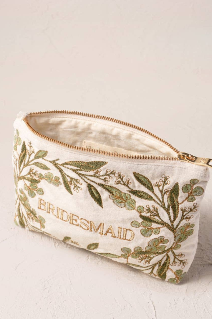 Elizabeth Scarlett Olive Branch Bridesmaid Mini Pouch