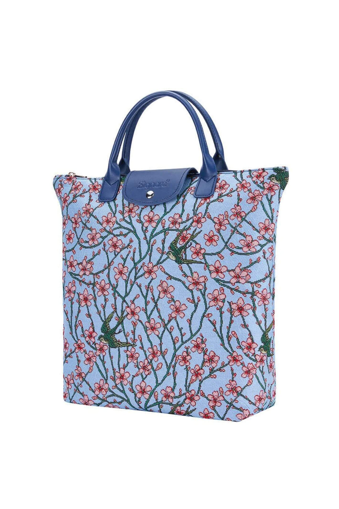 V&A Almond Blossom and Swallow Le Pliage Folding Tote Bag