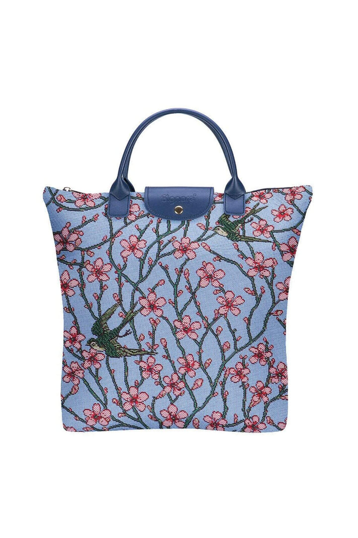 V&A Almond Blossom and Swallow Le Pliage Folding Tote Bag
