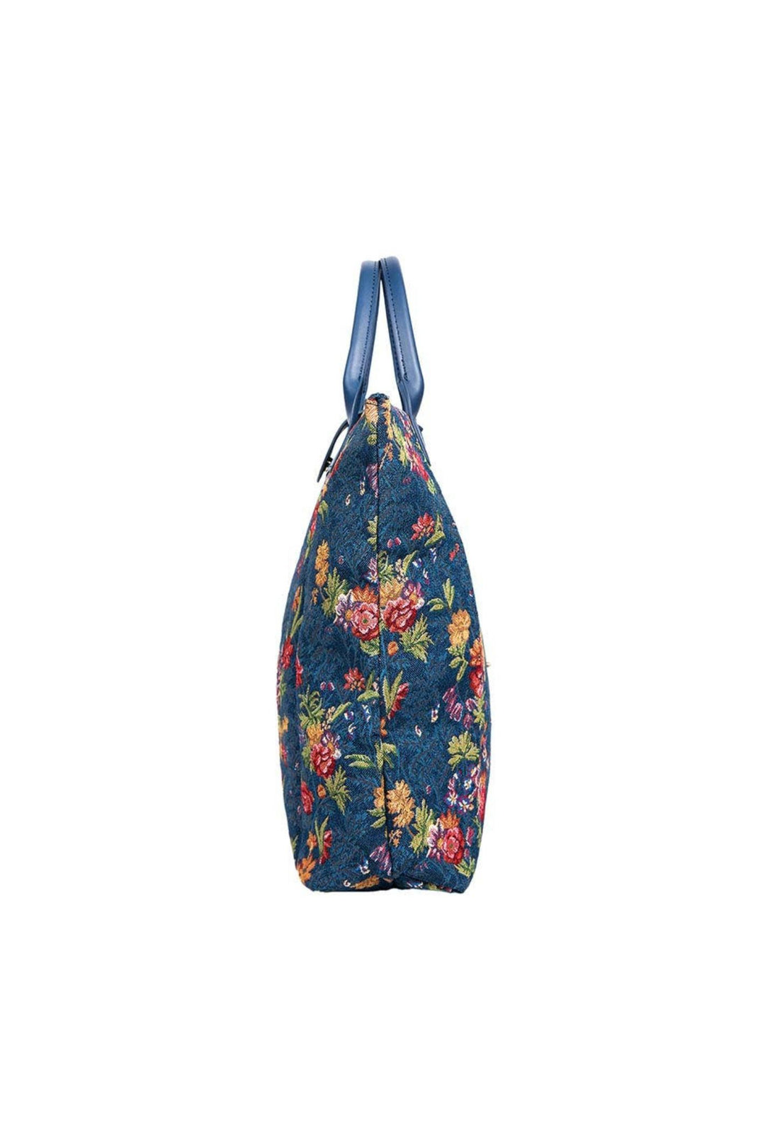 V&A Flower Meadow Blue Le Pliage Folding Tote Bag