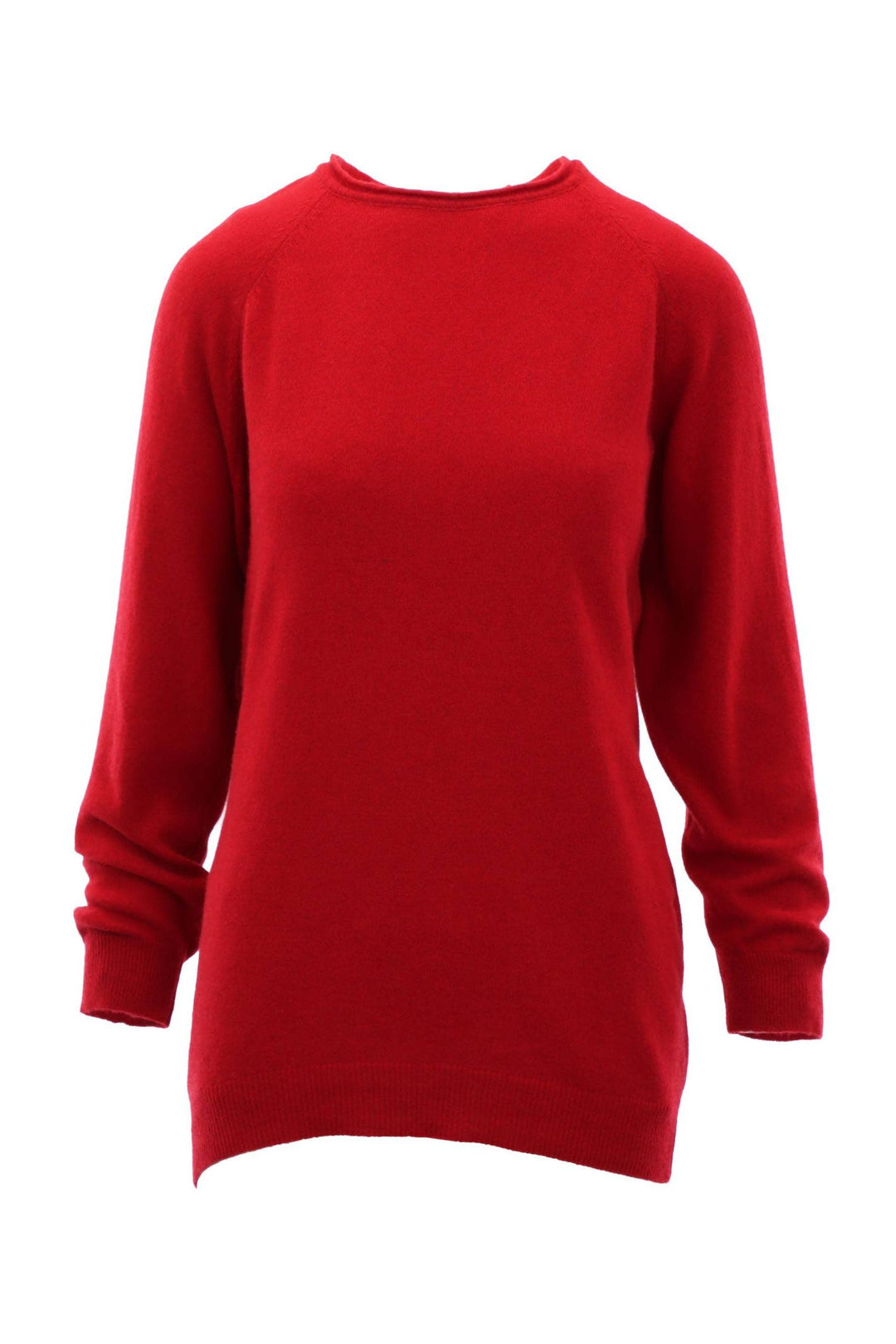 Venetian Red Cashmere Blend Raglan Sleeve Jumper