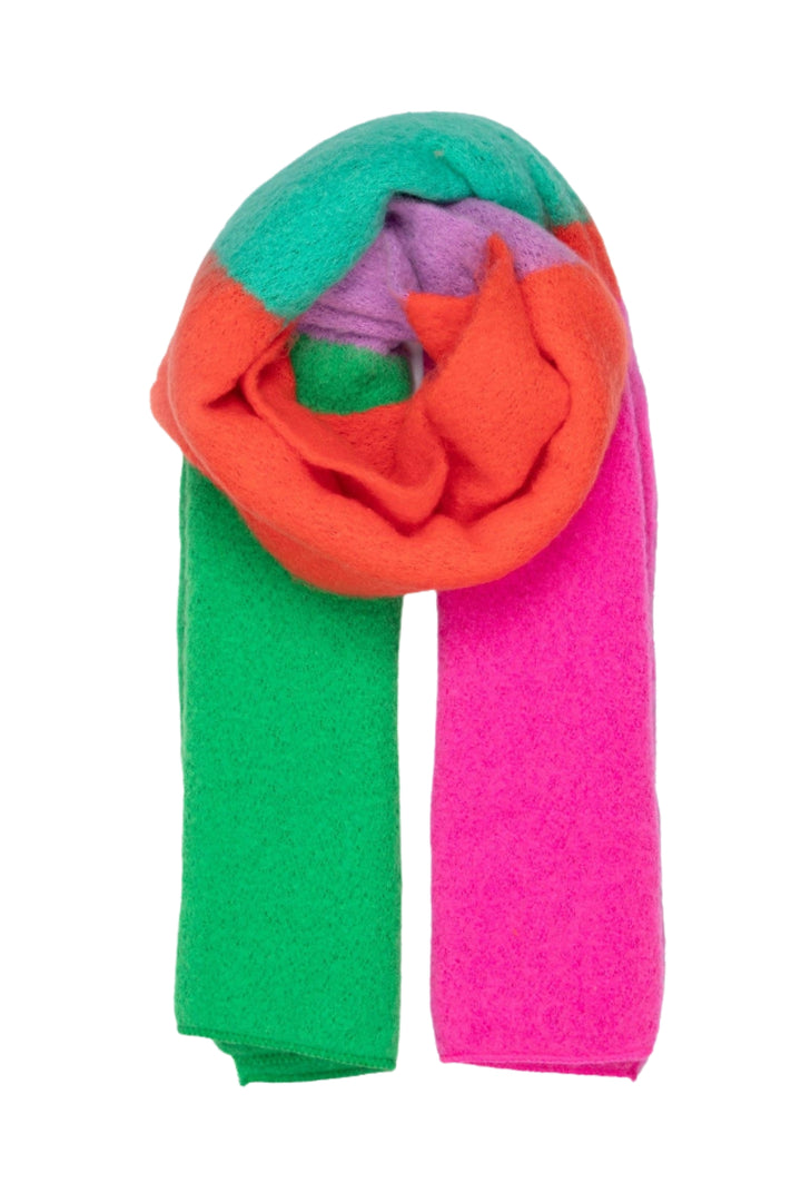 Vibrant Colour Block Heavyweight Scarf