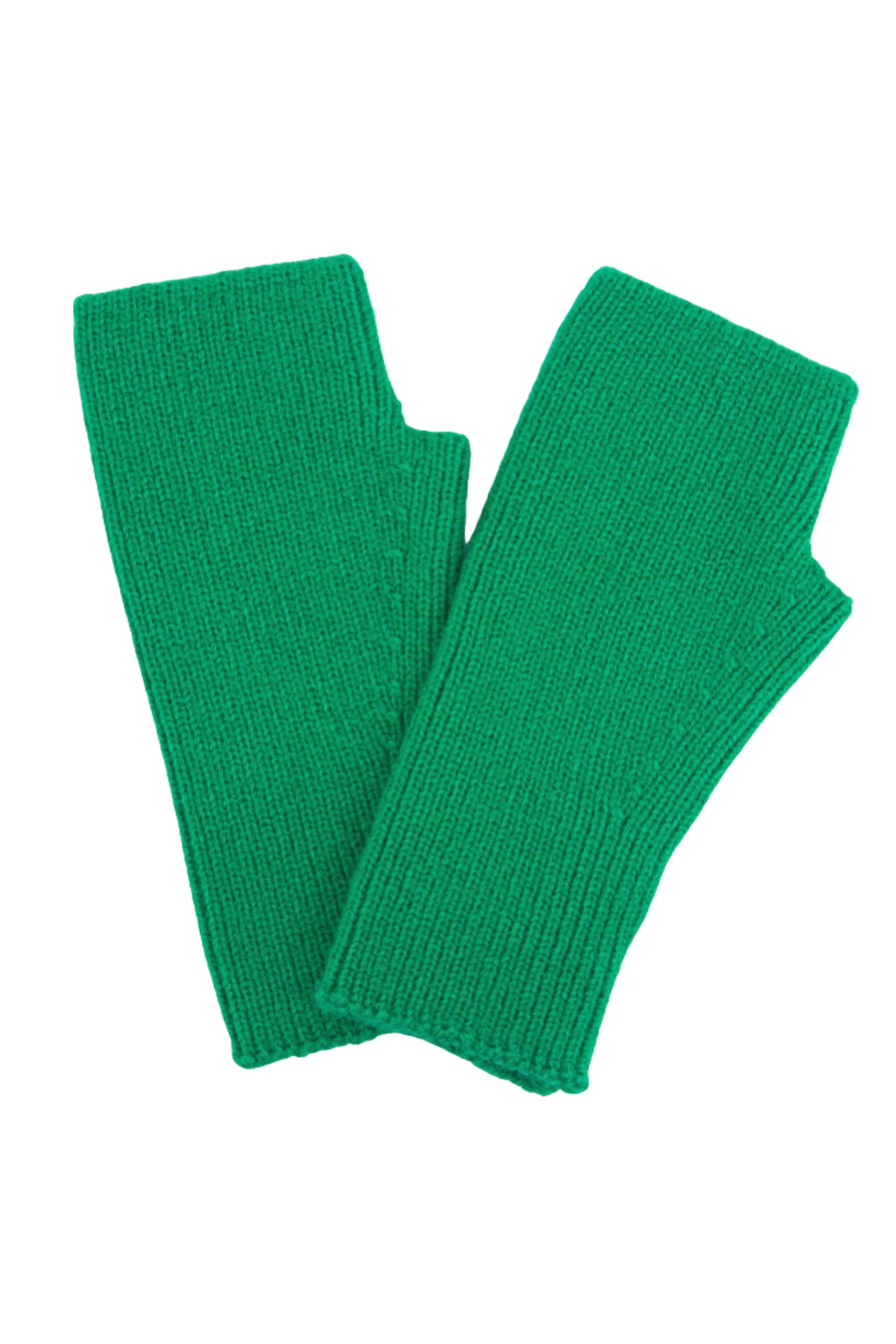 Vibrant Green Knitted Wrist Warmers